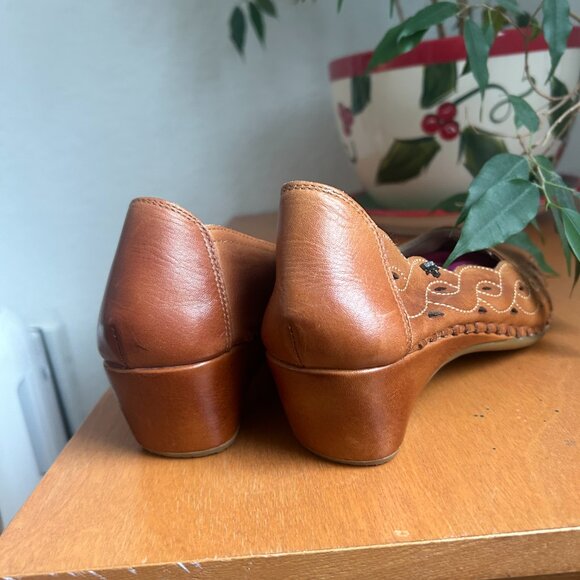 Pikolinos Brown Leather Slip-on Shoes Women Size 40 - Picture 4 of 7